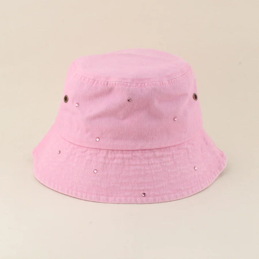 New Fashion Rhinestone Fisherman Hat Women