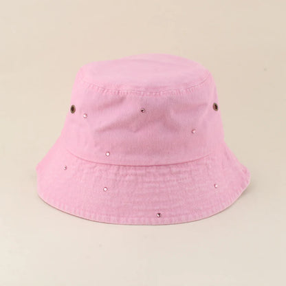 New Fashion Rhinestone Fisherman Hat Women