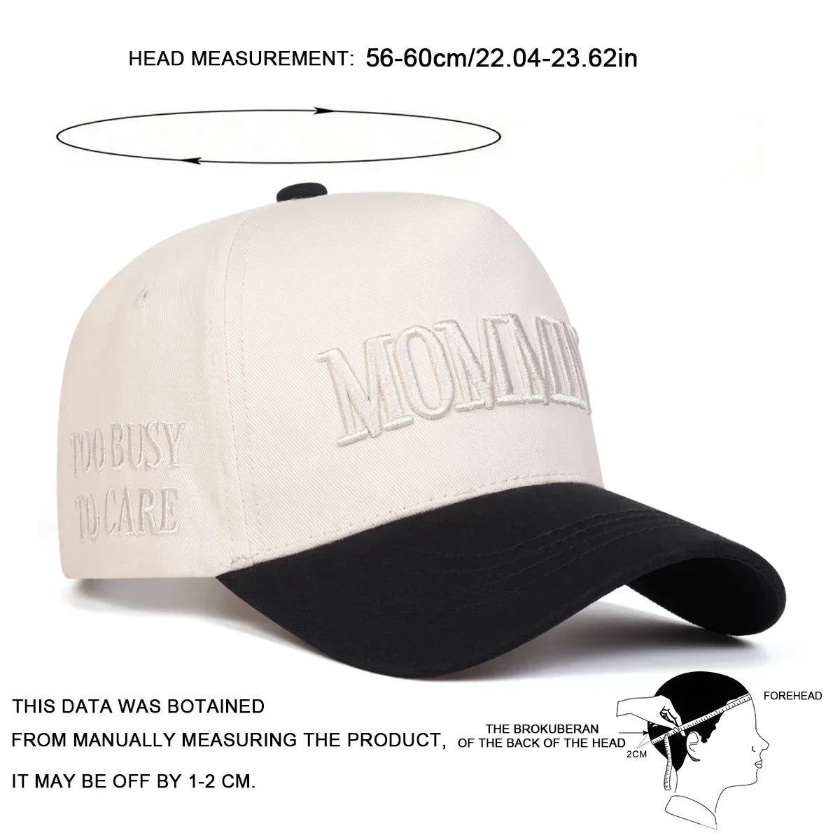 Unisex Mommin Letter Embroidery Baseball Caps Spring Autumn