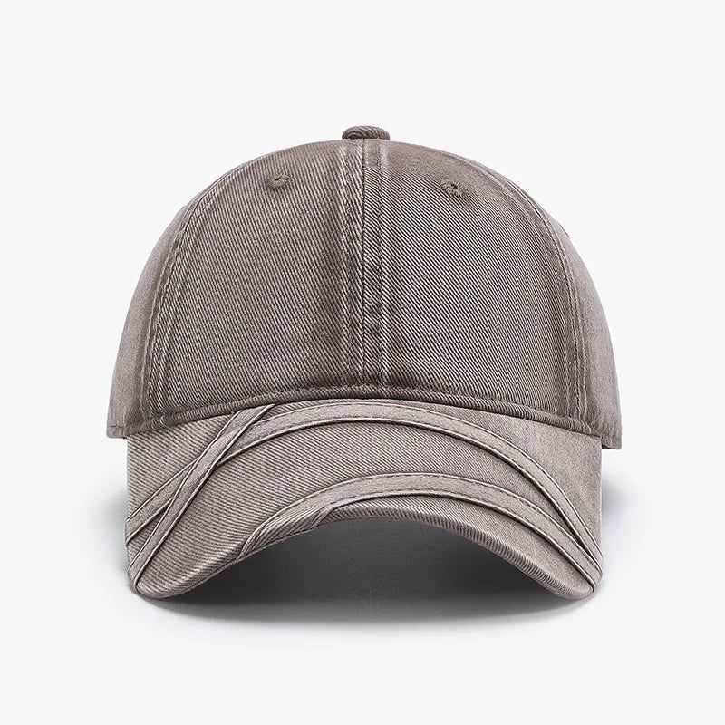 Japanese Retro Washed Distressed Denim Baseball Cap