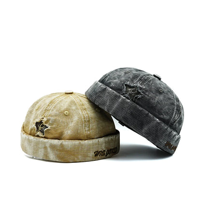 Bocca Washed Docker Cap Without Visor