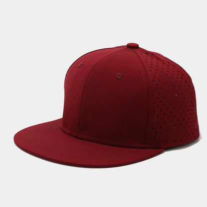 Full Closed Flat Brim Snapback Cap Unisex Hip Hop Men Women