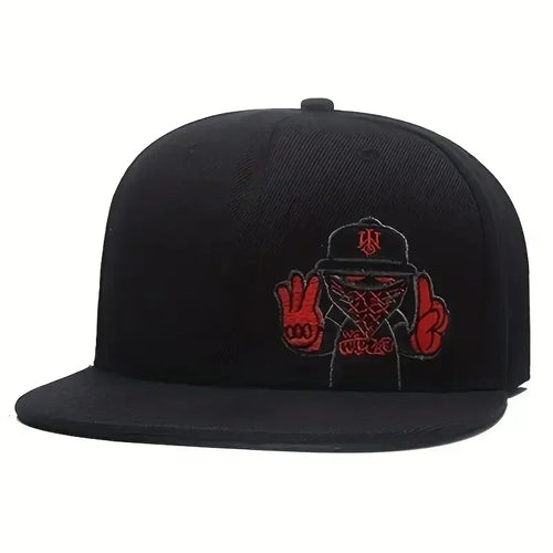Unisex Embroidered Ninja Letter Hip-Hop Baseball Cap