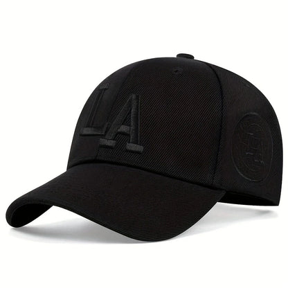 Unisex LA Letter Embroidery Baseball Caps Spring and Autumn Sports Golf Cap