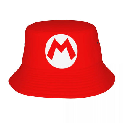 Street Princess Peach Lovely Bucket Hat Girl Outdoor Sports M-Mariod Fisherman Cap