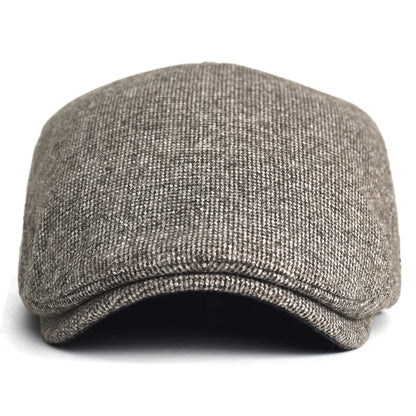 Autumn Winter Thick Warm Newsboy Caps Men Women Soft Beret Hat