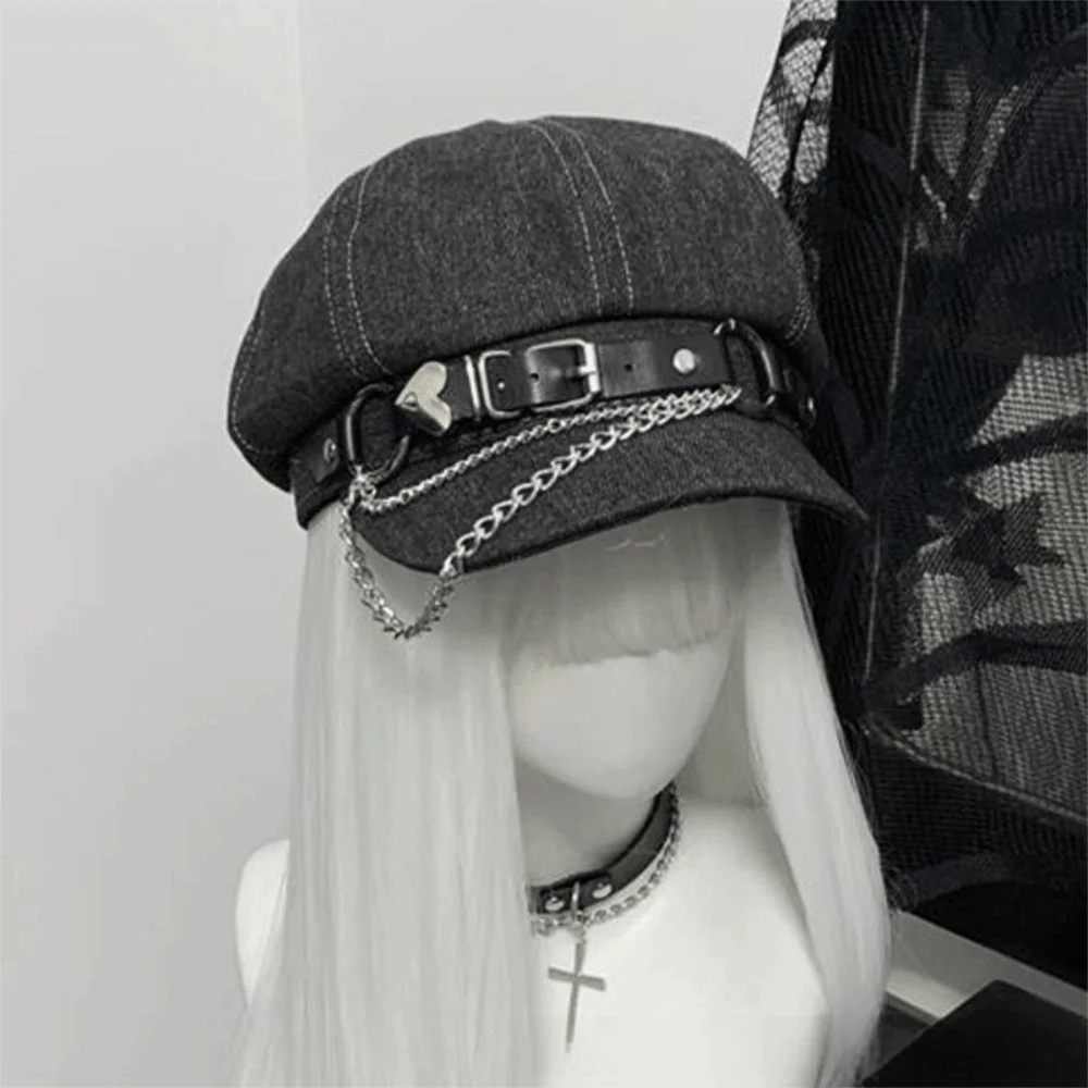 Octagonal Harajuku Beret Hat Casual Wear