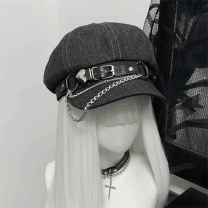 Octagonal Harajuku Beret Hat Casual Wear