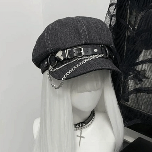 Octagonal Harajuku Beret Hat Casual Wear
