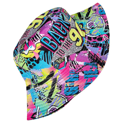 Abstract Graffiti Art Back90S Colorful Printed Bucket Hat