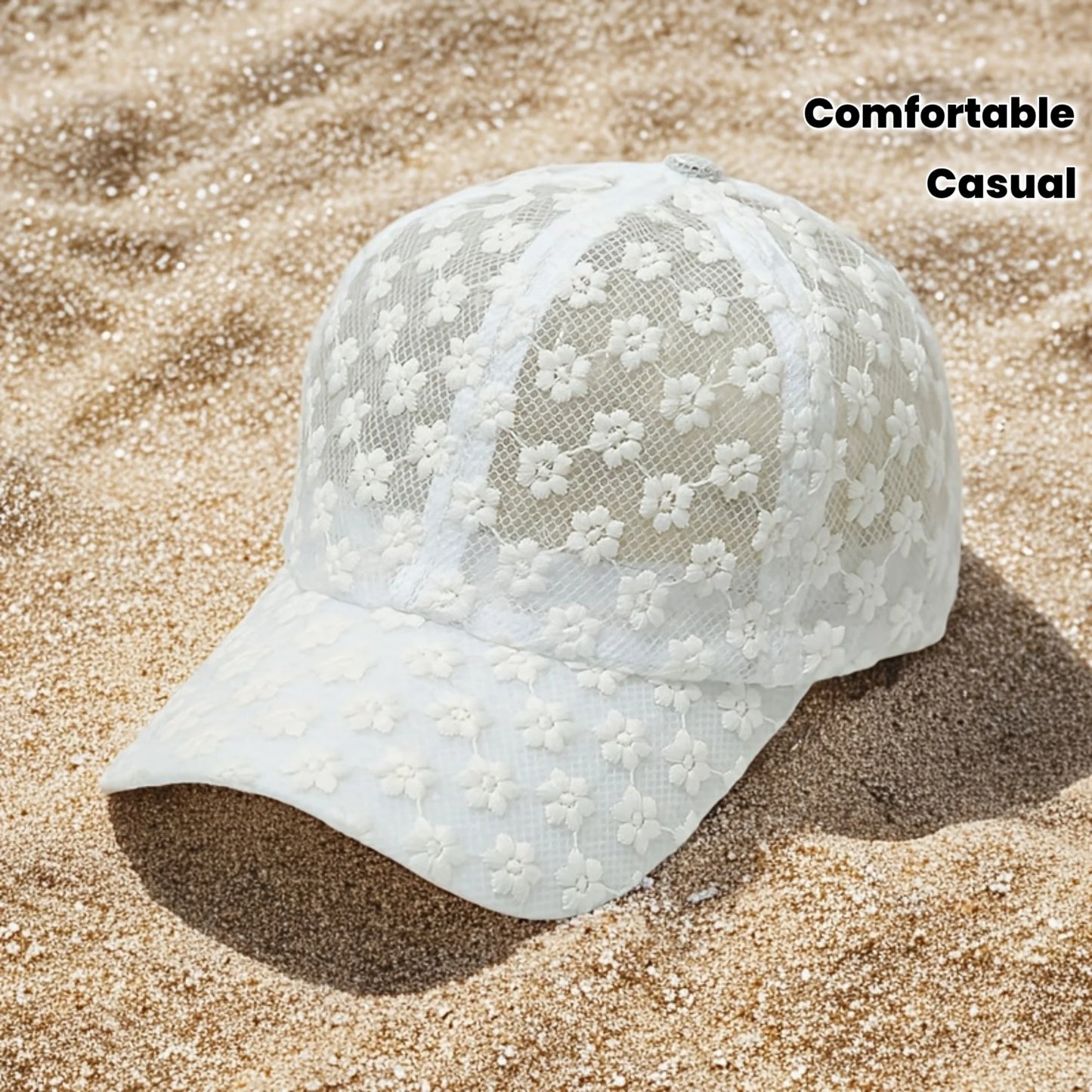 Flower Baseball Cap Sun Protection Duckbill Hat