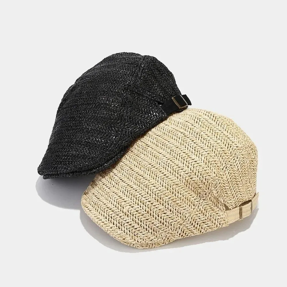 Adjustable Newsboy Cap Sun Protection Flat Cap Unisex
