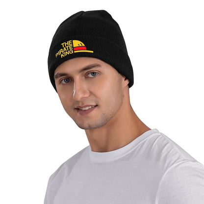 The Pirate King One Piece Hat Autumn Winter Skullies Beanies Warm Monkey D Luffy Caps A