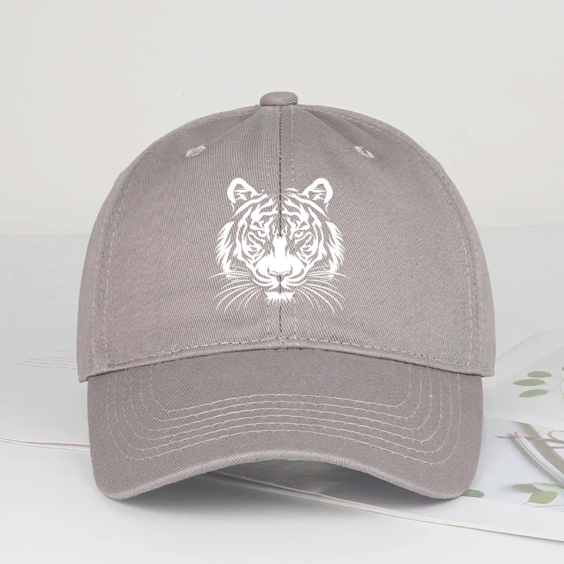 Tiger Head Print Baseball Cap Bold Vintage Wild Style Daily Commute Outdoor Hiking Camping Travel Perfect Gift
