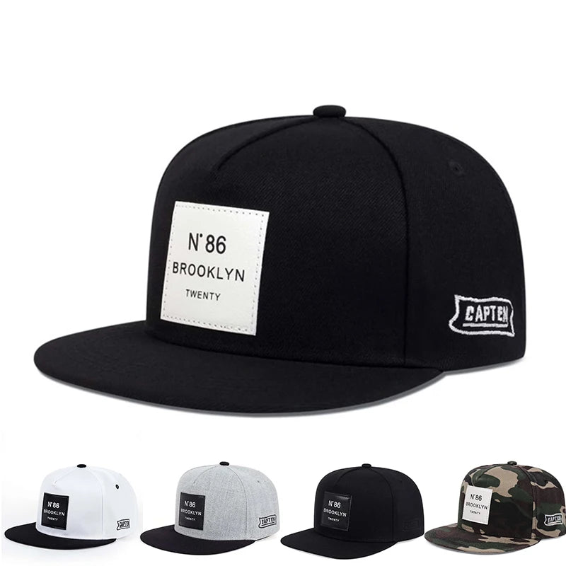 New Fashion N86 BROOKLYN Patch Snapback Hat Adjustable Cotton Tide Hip Hop Outdoor Sport Baseball Cap