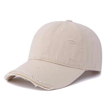 Washed Cotton Retro Distressed Style Cap Baseball Cap Women