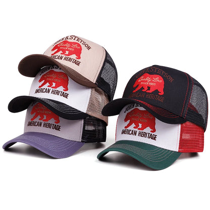 Baseball Hat Stetson Red Bear Truck Hat Outdoor Sports