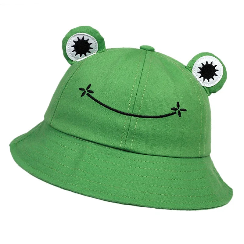 Unisex Cute Frog Style Personality Bucket Hats Fishermen Caps