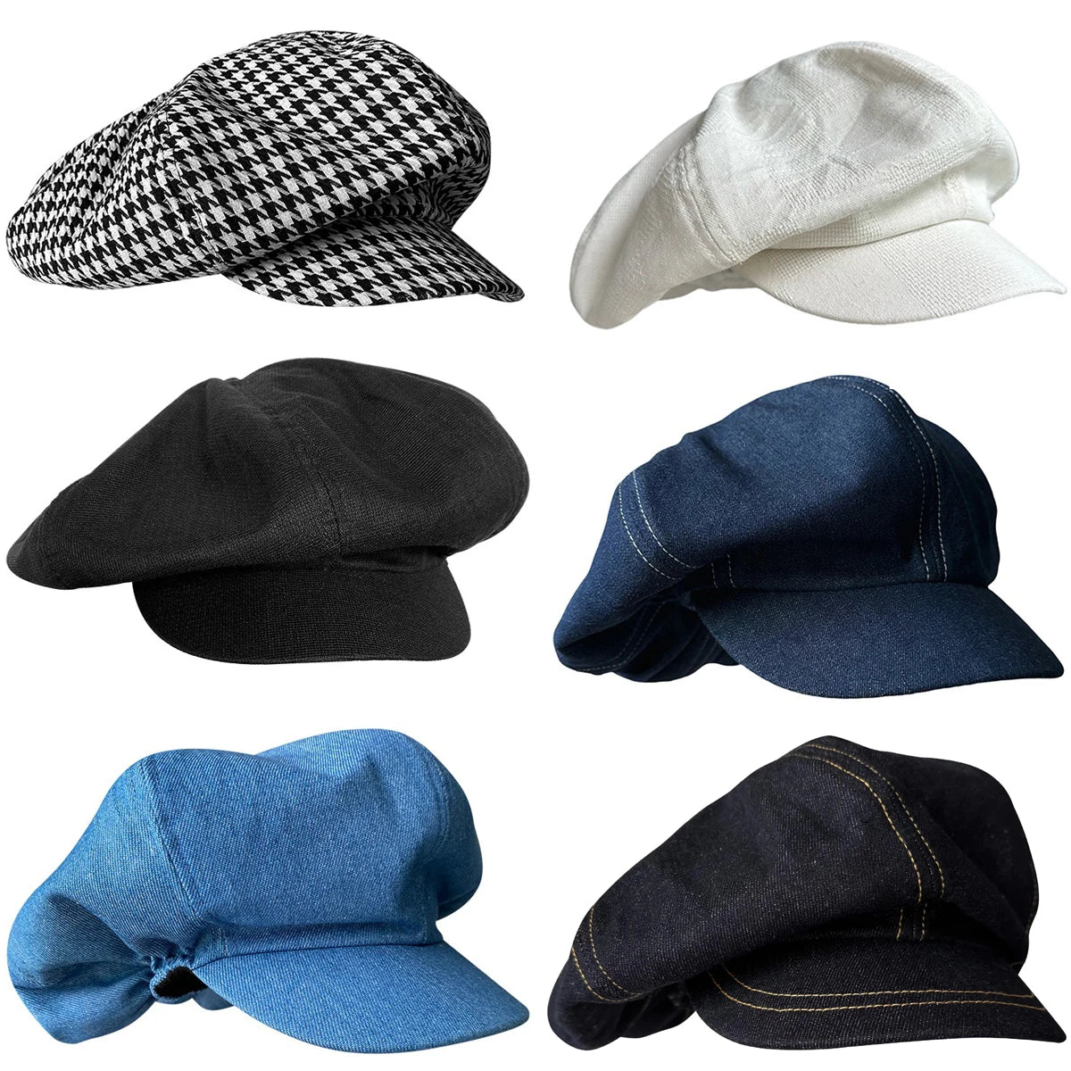 Women's Beret Elegant Cloud Cap Summer Beret Breathable Lightweight Pleated Solid Color
