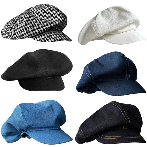 Women's Beret Elegant Cloud Cap Summer Beret Breathable Lightweight Pleated Solid Color