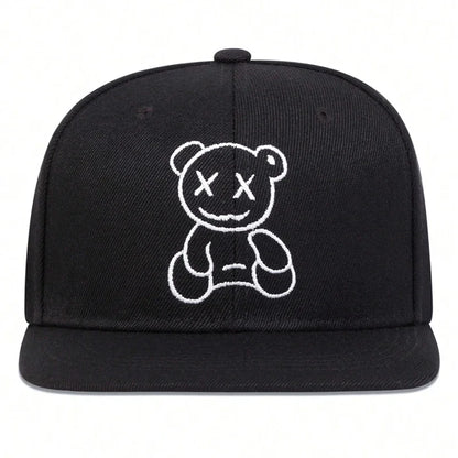 Unisex XX Little Bear Embroidery Hip-hop Hats Spring