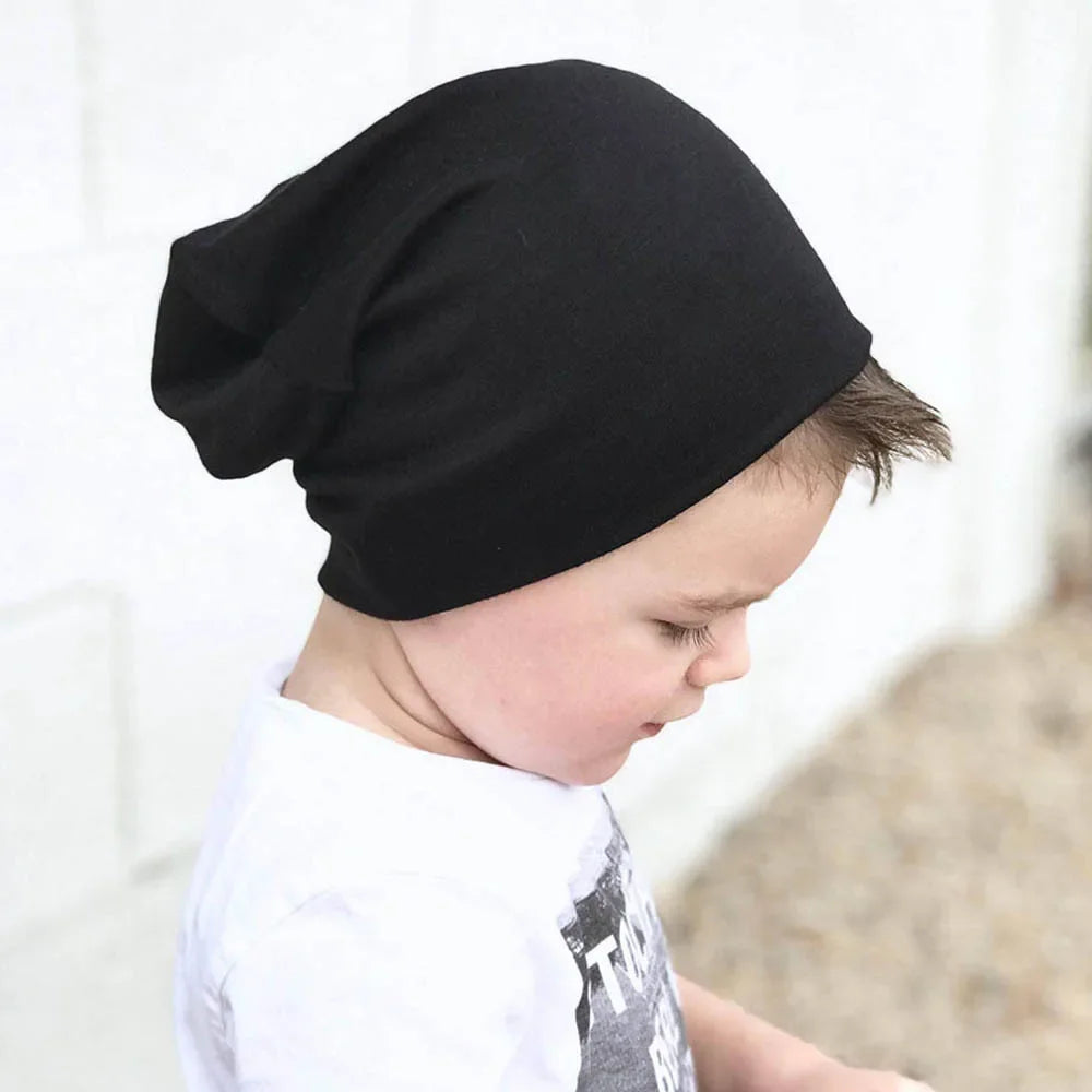 New Baby Hat Scarf Set Boys Girls Cap Autumn Winter Soft Elastic Beanie Hats Cotton
