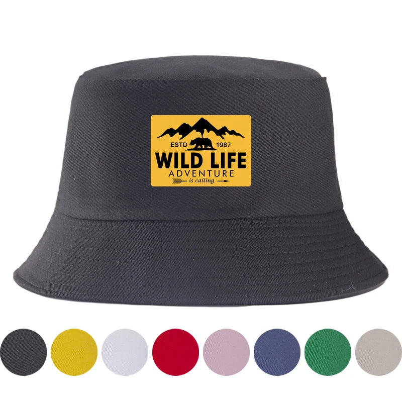 Wild Life Printed Reversible Bucket Hat Woman Man