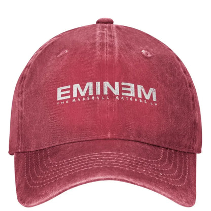 Vintage Rapper Rap God Eminem Baseball Caps Men Women Distressed Washed Headwear