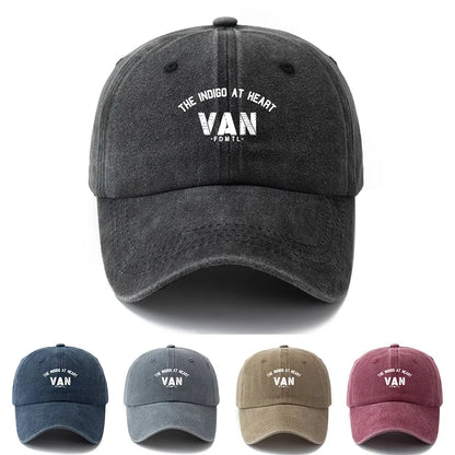 A Unisex Fashionable And Versatile Printed Letter Van Baseball Cap