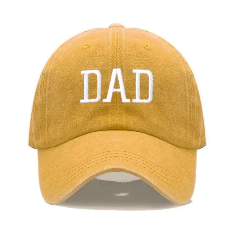 DAD MOM Embroidery Pure Cotton Baseball Cap Fashion Sport Golf Caps Sun Hat