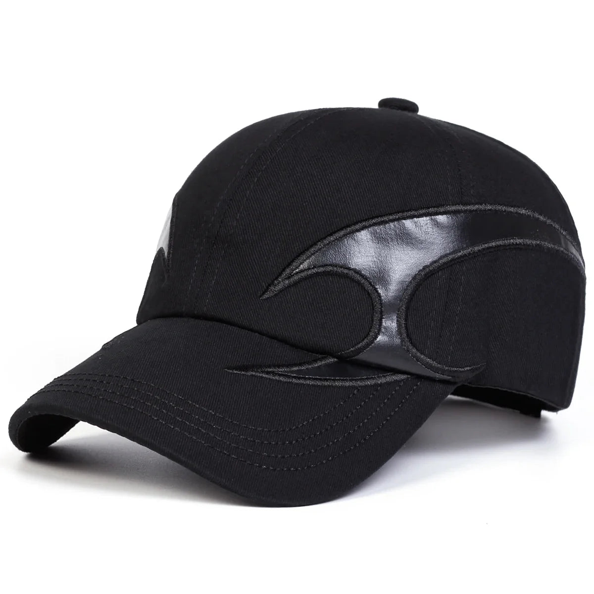 Unisex Boomerang Leather Label Wash Baseball Caps Spring and Autumn