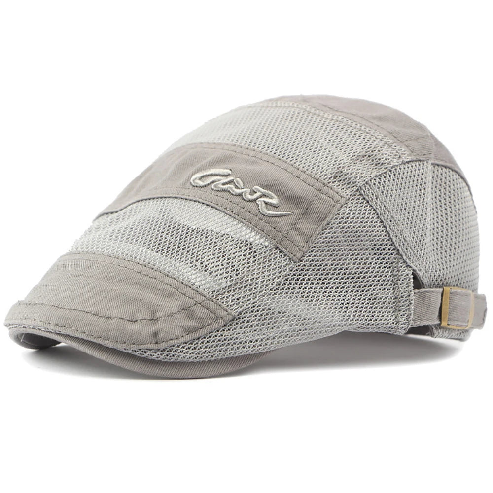 Men Women Spring Summer Mesh Cap Retro Artist Painter Beret Hat