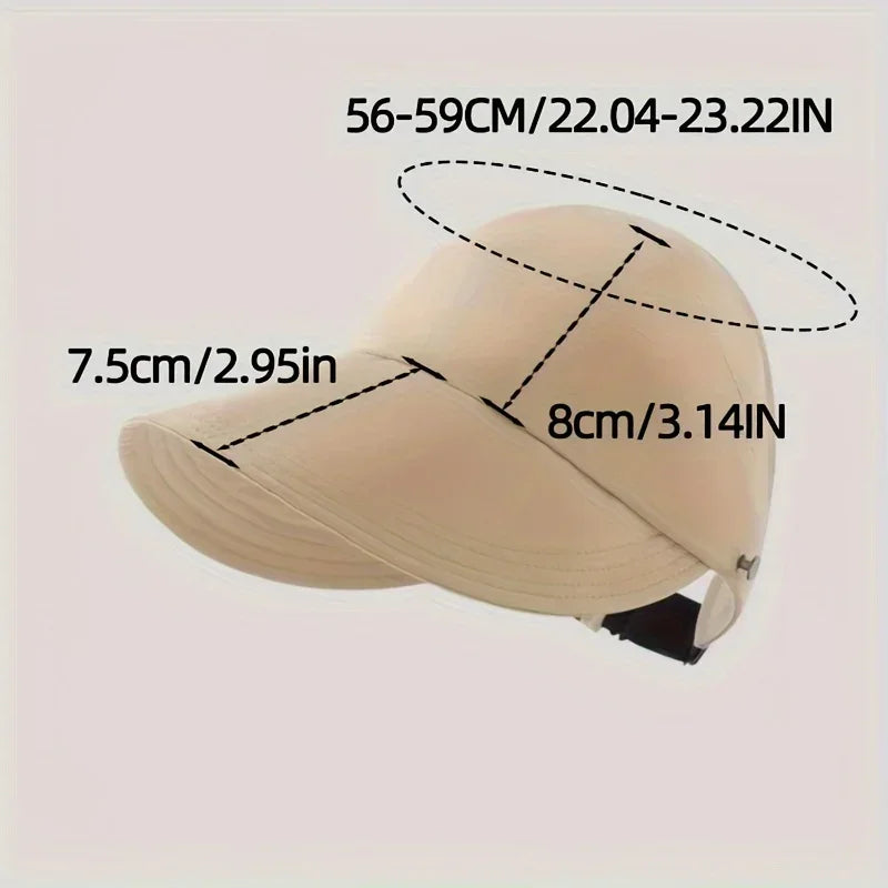 Women Sun Visor Hat Wide Brim Bucket Hats Summer Autumn UV Protection Sport Baseball Cap