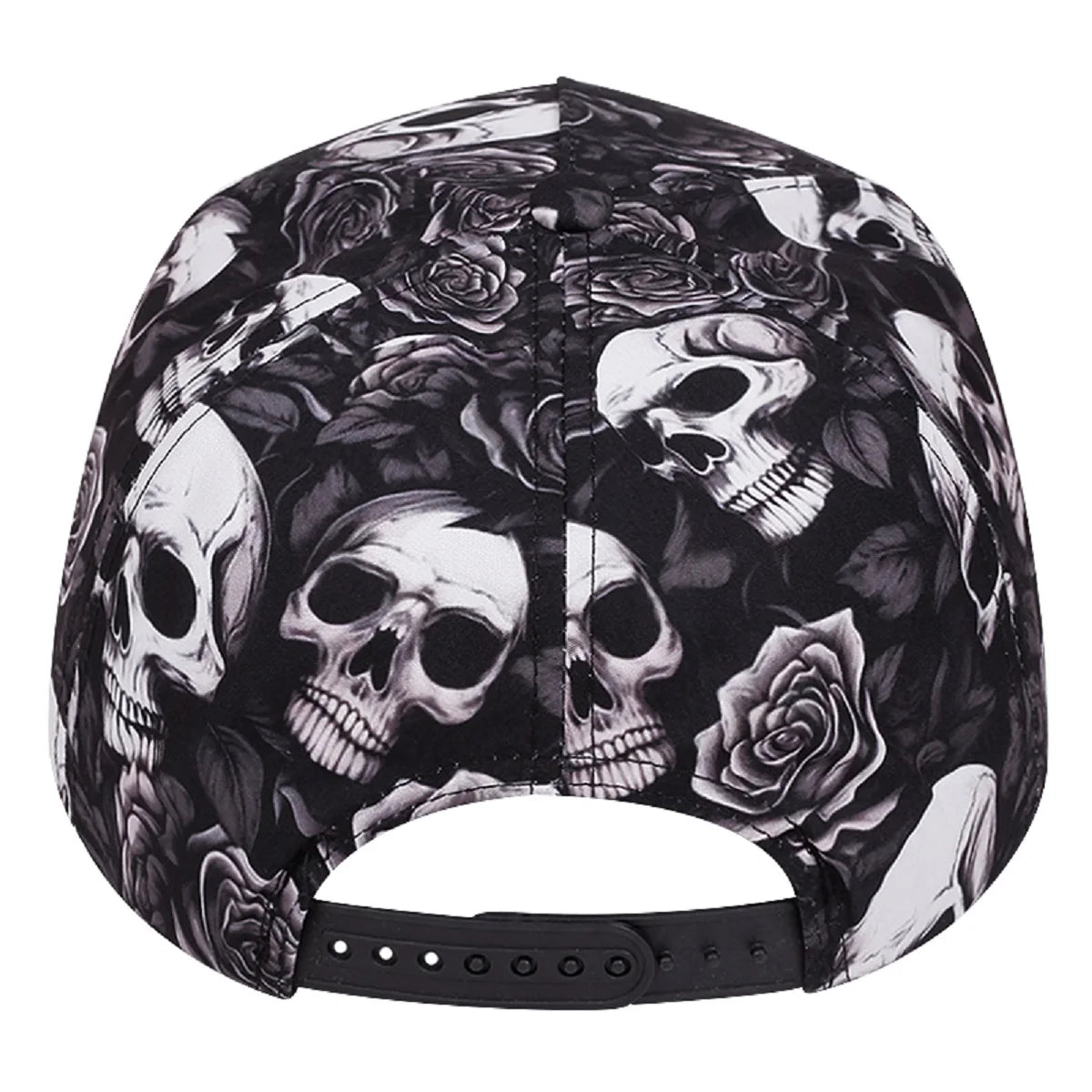 Fashion Skeleton Print Snapback Hat Adult Hip Hop Caps Outdoor Sports Sun Hats
