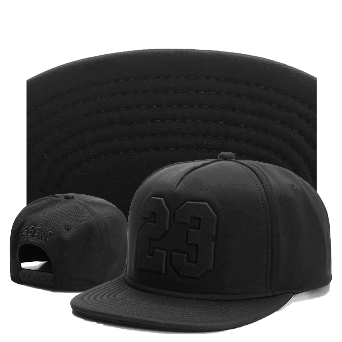 New Luxury Letters Fashion Flat Brim Snapback Hat For Men Women Adult Outdoor Adjustable Sun Baseball Cap