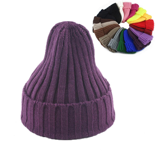Autumn Winter Beanie Warm Soft Knitted Hat Hip Hop Cap