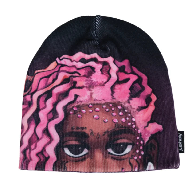 Retro Gothic Emo Knitted Hat Cool Boy Hat
