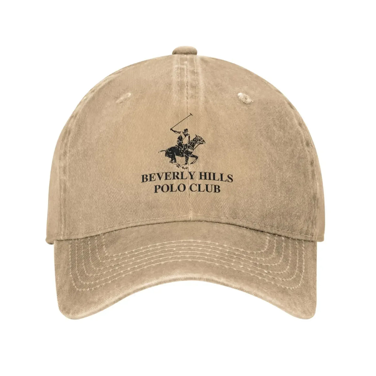 Beverly Hills Club Pattern Printing Baseball Cap Classic Polo Denim Cap