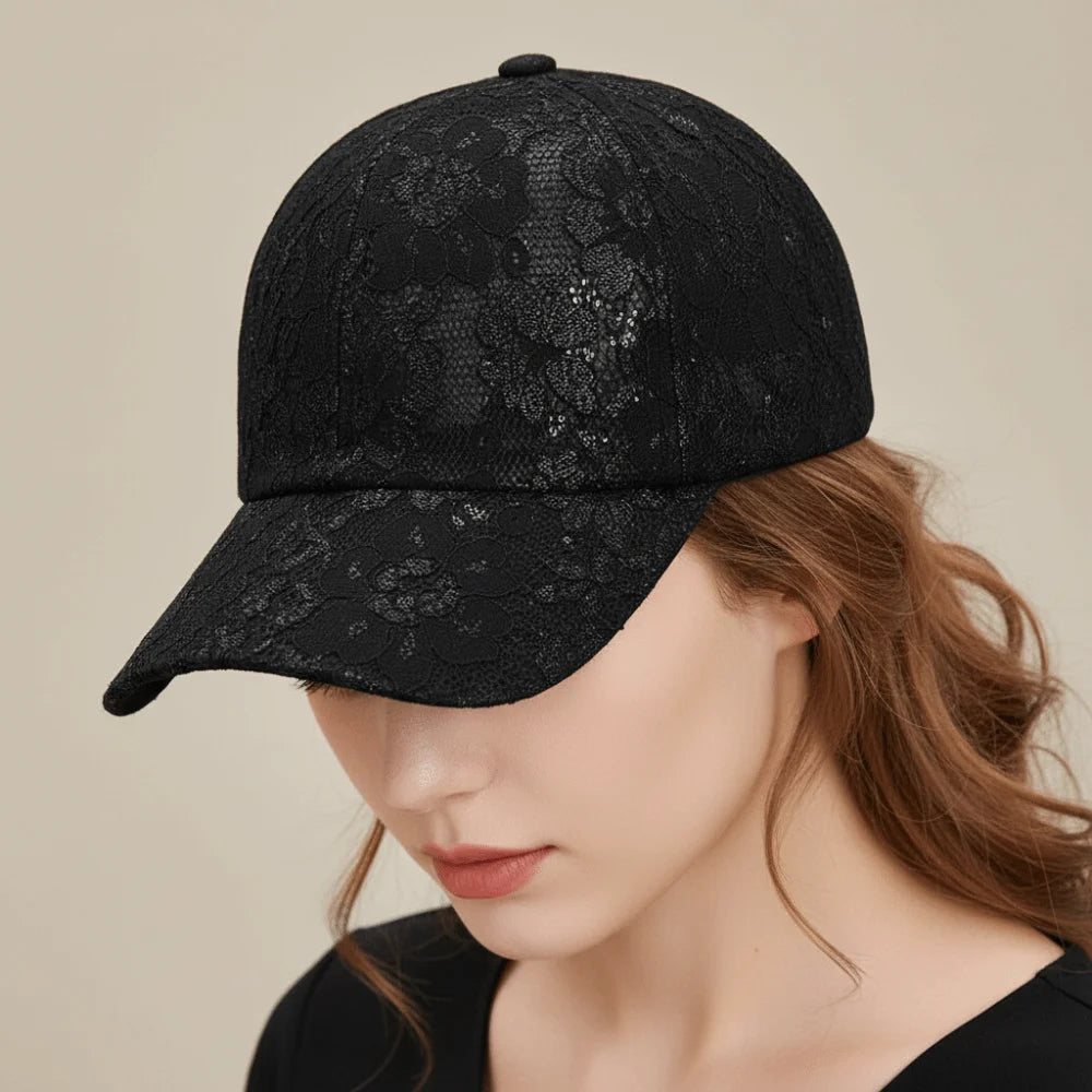 Fashion Breathable Floral Lace Baseball Cap