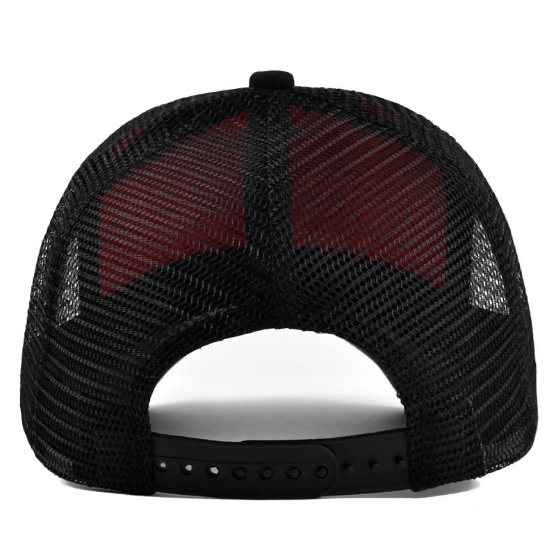 Snapback Caps Summer Breathable Baseball Cap Patch Embroidery Bones Unisex Hip Hop Hats