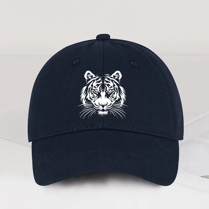 Tiger Head Print Baseball Cap Bold Vintage Wild Style Daily Commute Outdoor Hiking Camping Travel Perfect Gift
