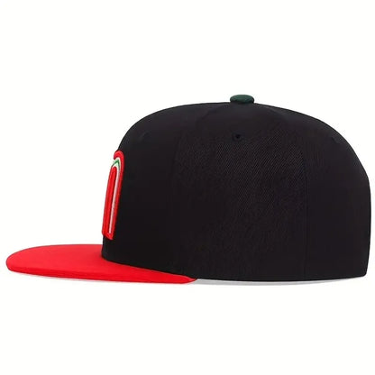 Unisex M Letter Embroidery Hip-Hop Hats Outdoor Adjustable