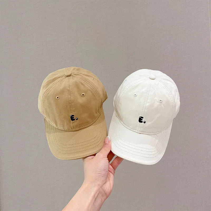 Fashion Letter Children Baseball Hat Embroidery Kids Duck 2 8year Boys Girls Outdoor Sunshade Visors Baby Hats
