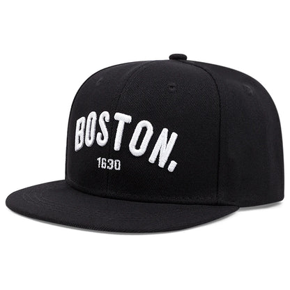 Flat Edge Hat Boston 1630 Street Hip Hop Hat