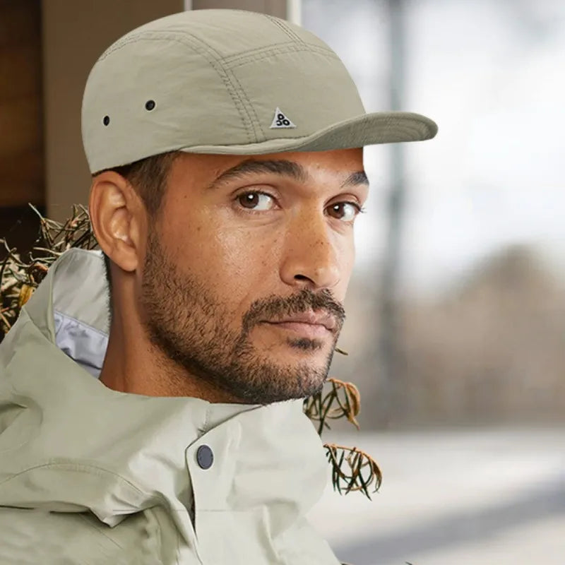 5 Panel Short Brim Quick-drying Golf Baseball Caps Men's