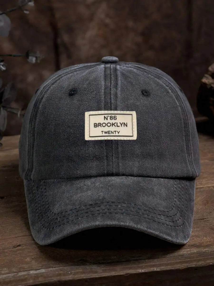 Unisex Washed Denim Baseball Cap Adjustable Casual Hat