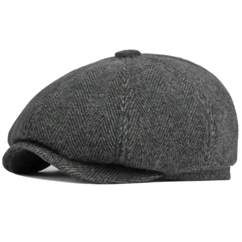 Men Berets Autumn Winter Cap Hat Thick Warm Men Beret Cap Male Vintage