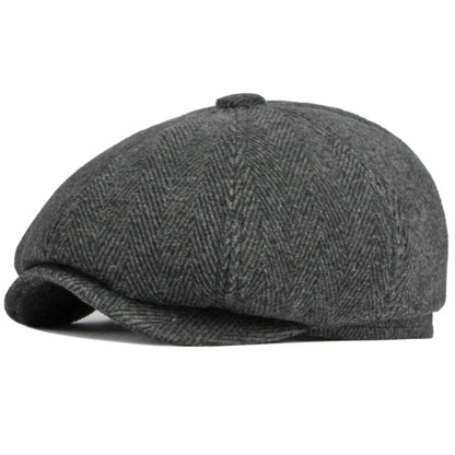 Men Berets Autumn Winter Cap Hat Thick Warm Men Beret Cap Male Vintage
