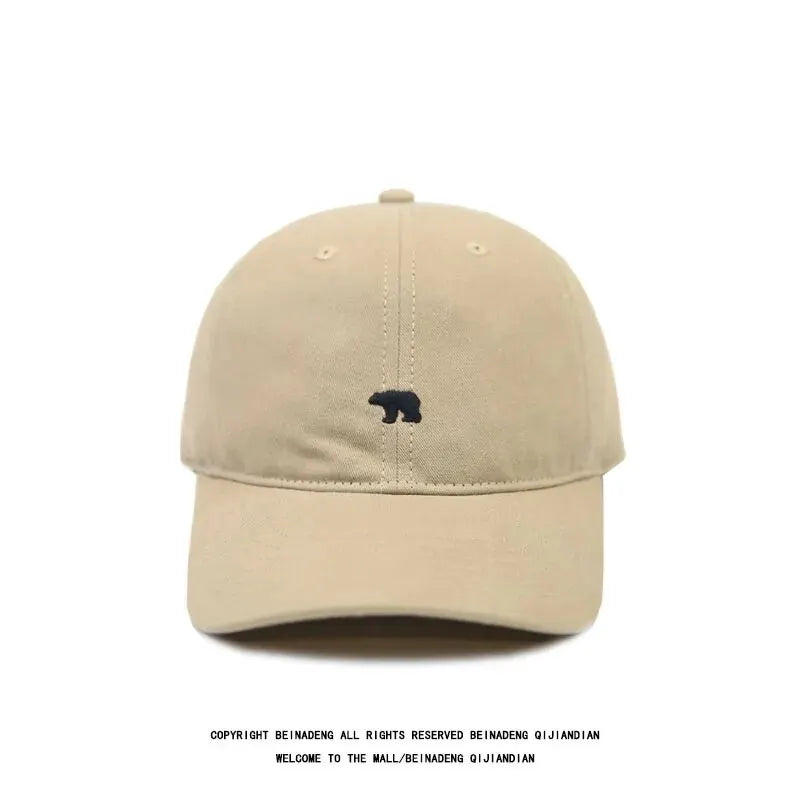 Cartoon Polar Bear Embroidery Baseball Cap For Women Men