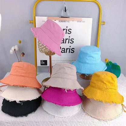 Unisex Bucket Hat, Versatile Women's Sun Protect Beach Cap